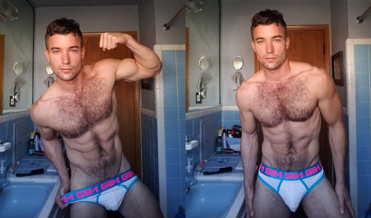 Garçon Underwear Selfies: Bathroom Edition