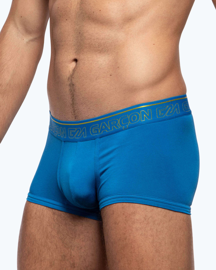 Mens Bamboo Underwear - Sml Bamboo Textiles Mens Bamboo Trunks Mid Blue
