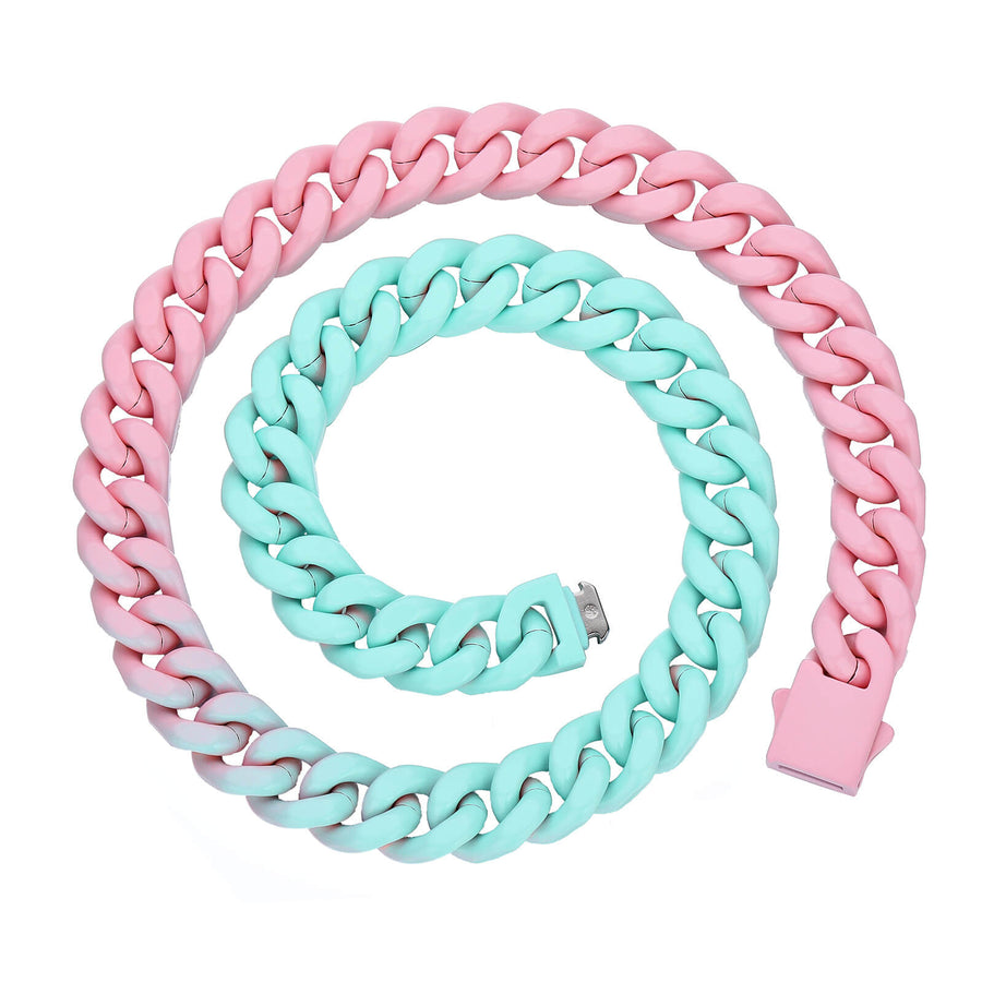 Superstar Necklace (Pink/Blue)