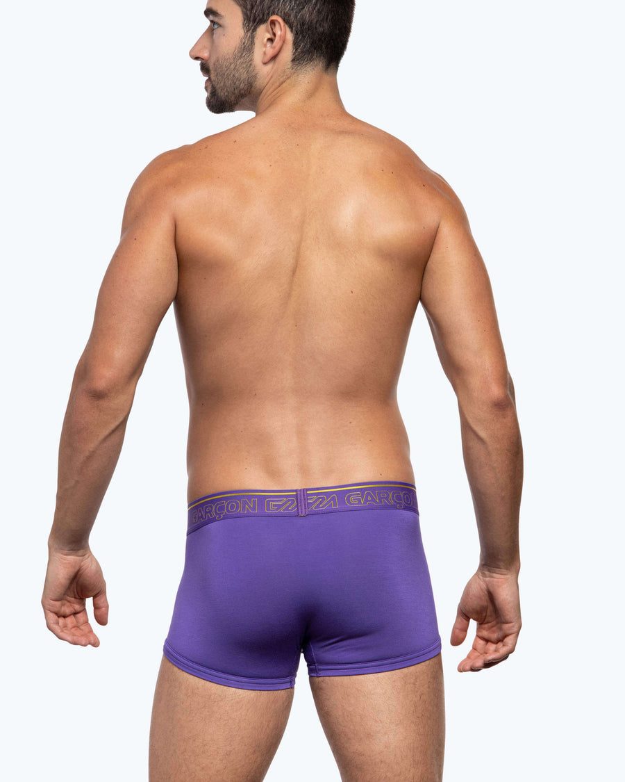 Purple trunks for men comfortable bamboo trunk underwear – GARÇON